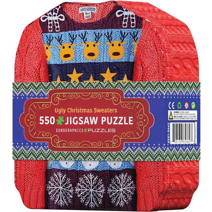 EuroGraphics 8551-5662 - Ugly Christmas Sweater - 550 db-os puzzle fém dobozban