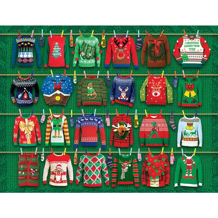 EuroGraphics 8551-5662 - Ugly Christmas Sweater - 550 db-os puzzle fém dobozban