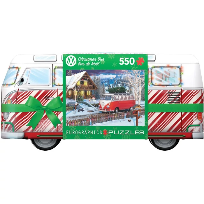 EuroGraphics 8551-5664 - VW - Christmas Bus - 550 db-os puzzle fém dobozban