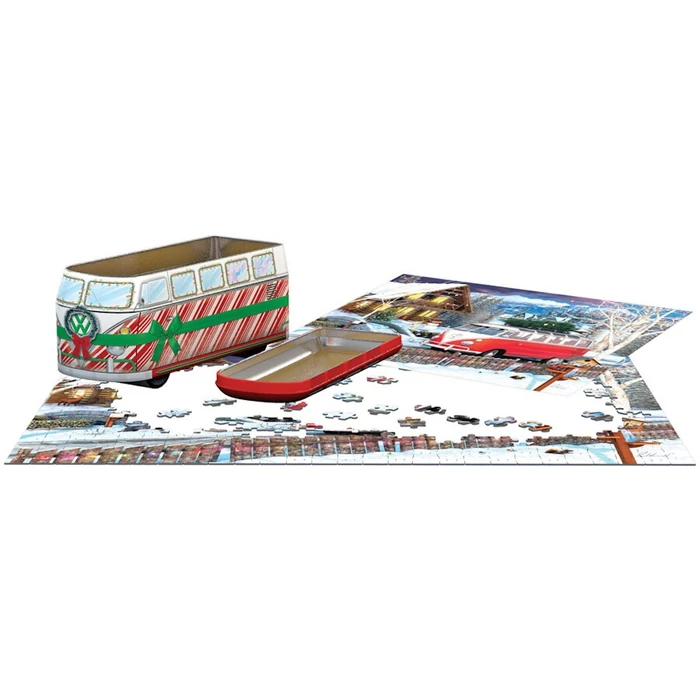 EuroGraphics 8551-5664 - VW - Christmas Bus - 550 db-os puzzle fém dobozban