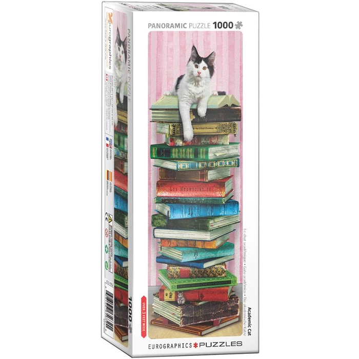 EuroGraphics 6010-5632 - Panoráma puzzle - Academic cat - 1000 db-os puzzle