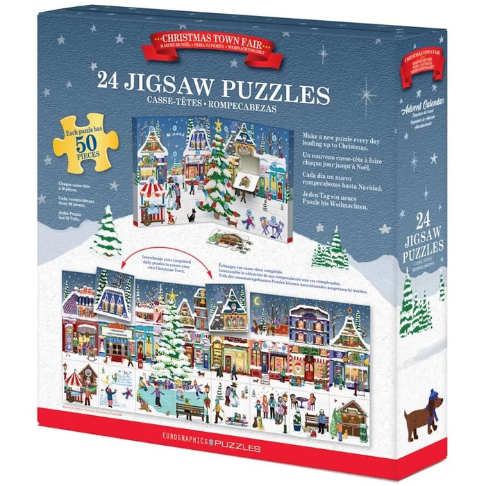 EuroGraphics - 9924-5919 - Christmas Town Fair - Adventi kalendárium puzzle
