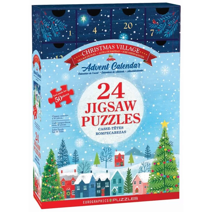 EuroGraphics - 8924-5920 - Christmas Village - Adventi kalendárium puzzle