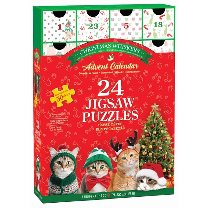 EuroGraphics - 8924-5922 - Christmas Whiskers - Adventi kalendárium puzzle