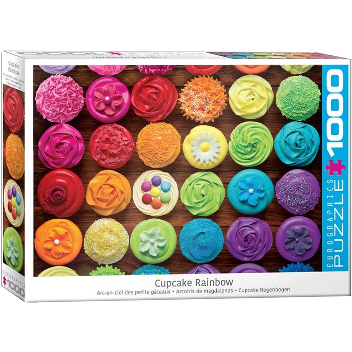 EuroGraphics 6000-5625 - Cupcake Rainbow - 1000 db-os puzzle
