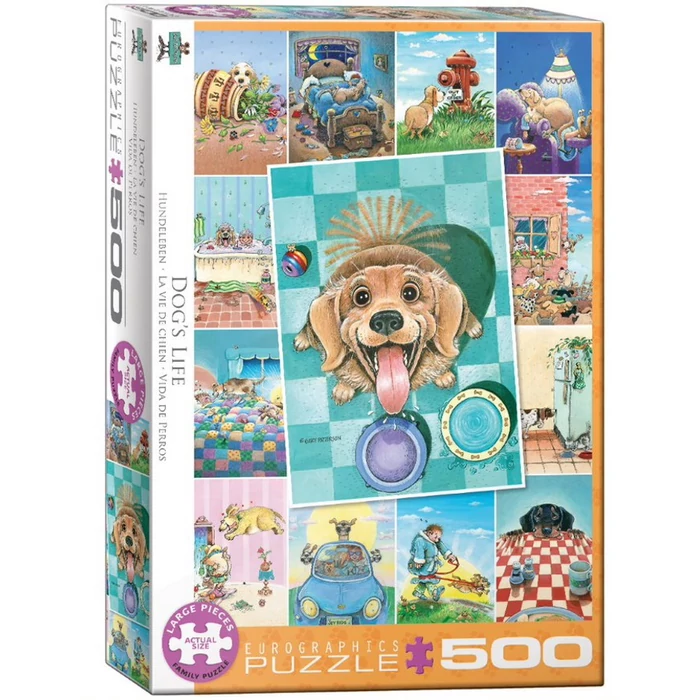 EuroGraphics 6500-5365 - Dogs Life by Gary Patterson - 500 db-os puzzle