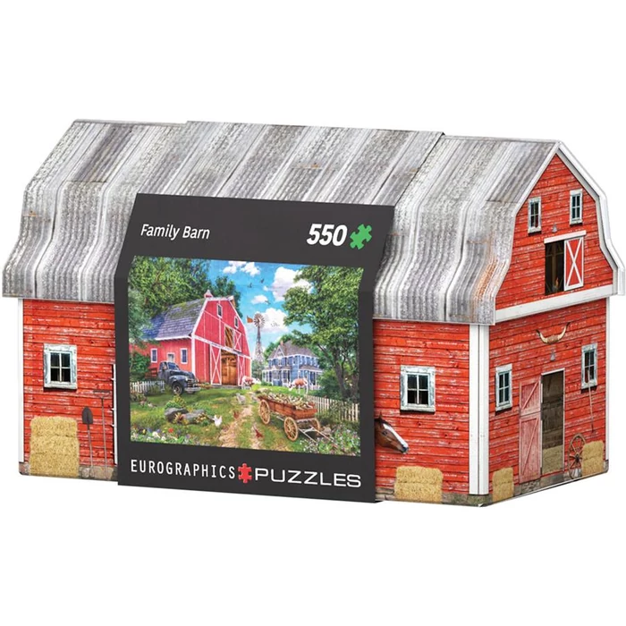 EuroGraphics 8551-5601 - Family farm - 550 db-os puzzle fém dobozban