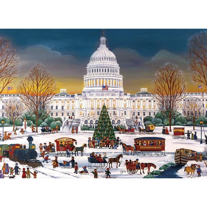 EuroGraphics 8300-5403 - Christmas at the Capitol, Carol Dyer - 300 db-os XL puzzle