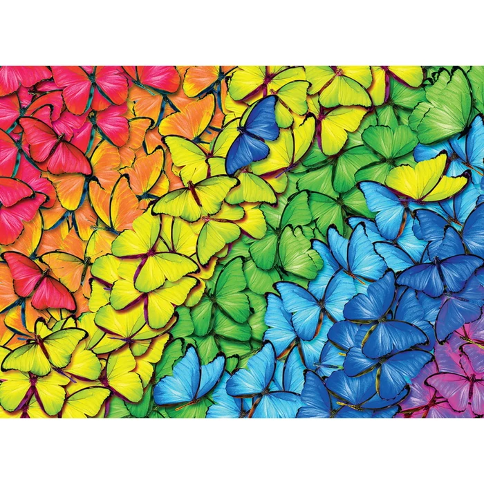 EuroGraphics 8051-5603 - Butterfly Rainbow - 1000 db-os puzzle fém dobozban