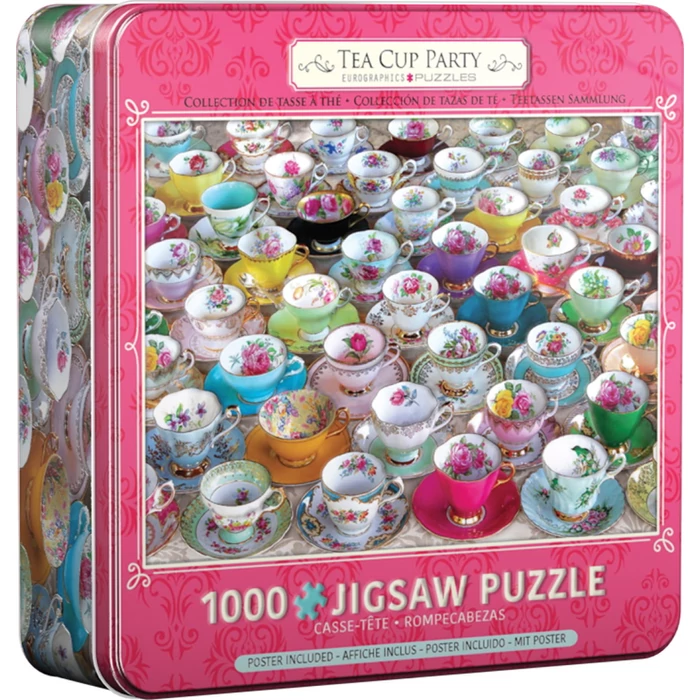 EuroGraphics 8051-5314 - Tea Cup Party - 1000 db-os puzzle fém dobozban
