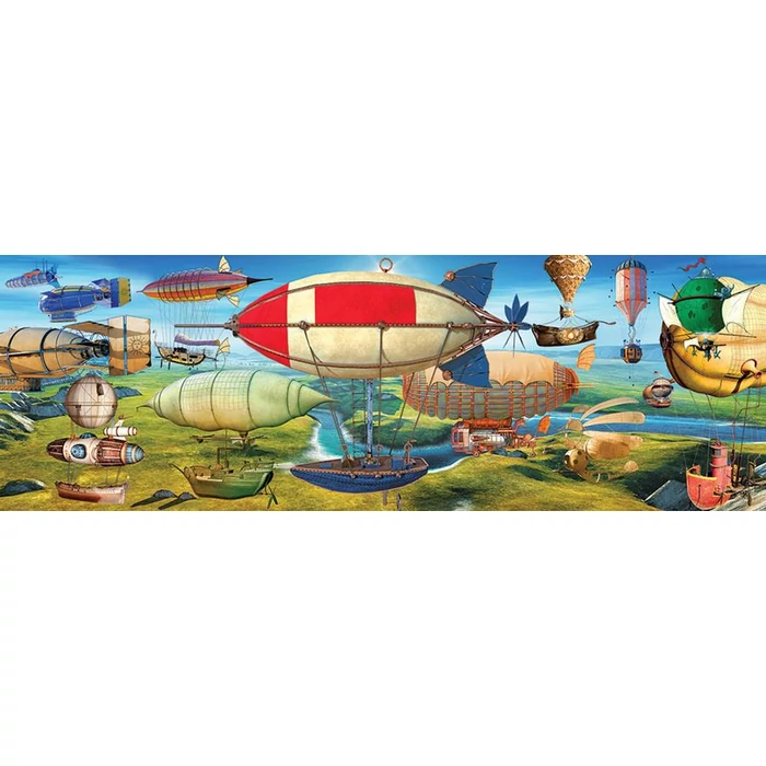 EuroGraphics 6010-5633 - Panoráma puzzle - The great race - 1000 db-os puzzle