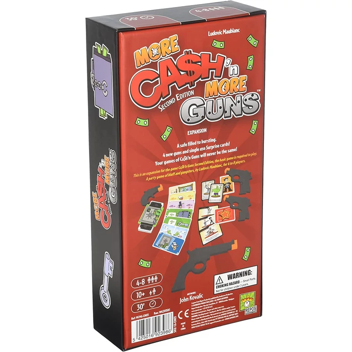 Cash N' Guns - More Cash N' Guns - Kiegészítő társasjáték (923924) - Angol nyelvű
