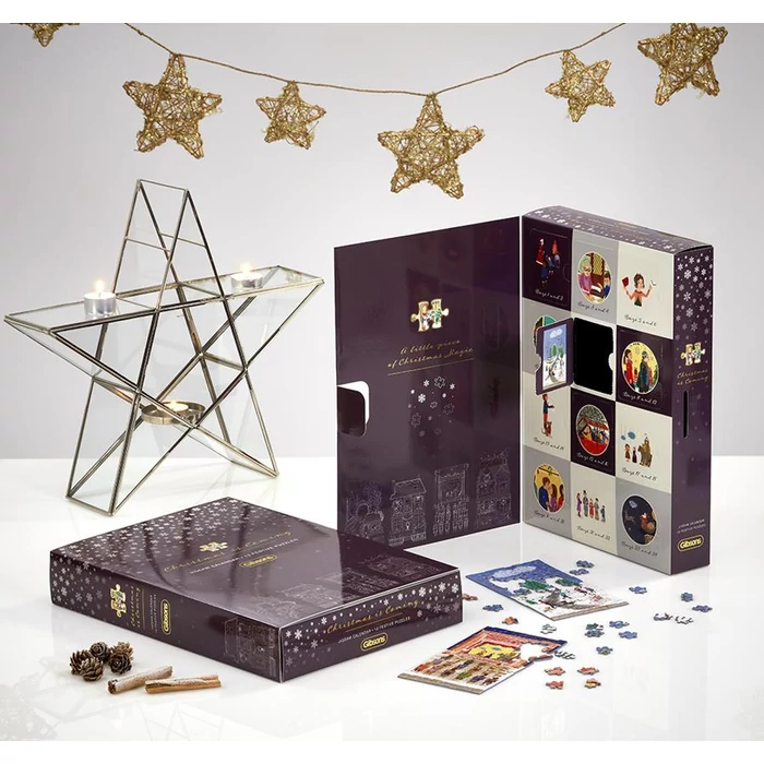 Gibsons 9503 - Chistmas is Coming Calendar - 12 x 80 db-os puzzle dísz dobozban