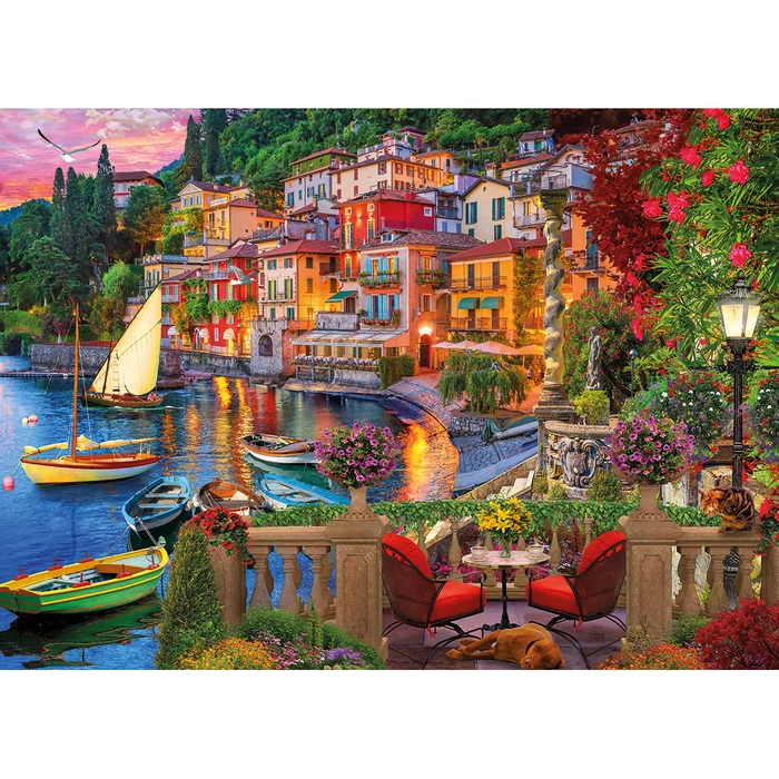 Gibsons 6387 - Lake Como - 1000 db-os puzzle - Puzzle 1000 db