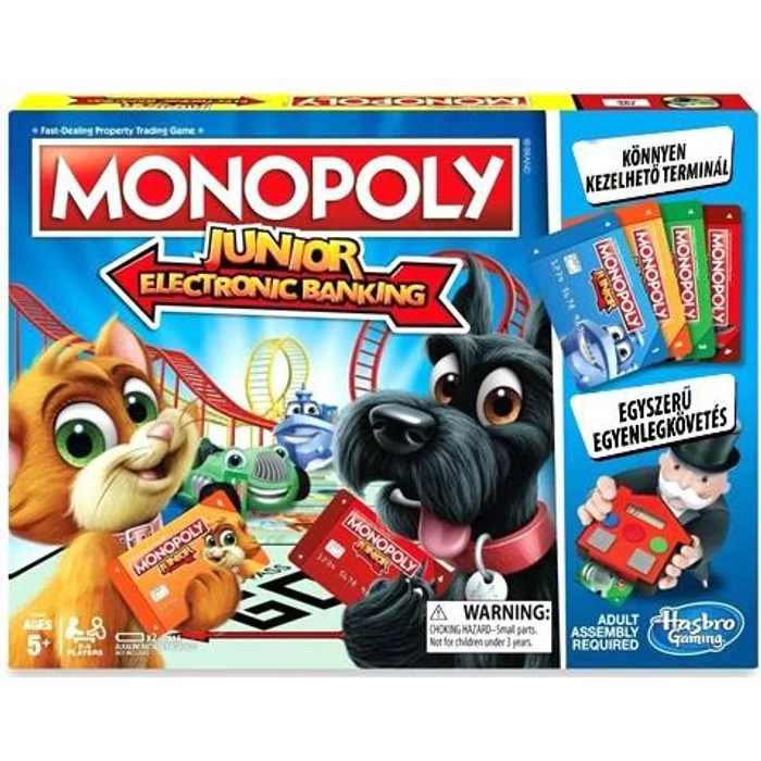Hasbro - Monopoly Junior Electronic Banking társasjáték (E1842)