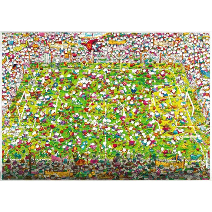 Heye 29072 - Triangular puzzle - Crazy World Cup, Mordillo - 4000 db-os puzzle
