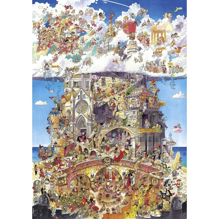 Heye 29118 - Triangular puzzle - Heaven and Hell, Pades - 1500 db-os puzzle