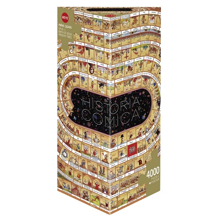 Heye 29341 - Triangular puzzle - Historia Comica, Marino Degano - 4000 db-os puzzle
