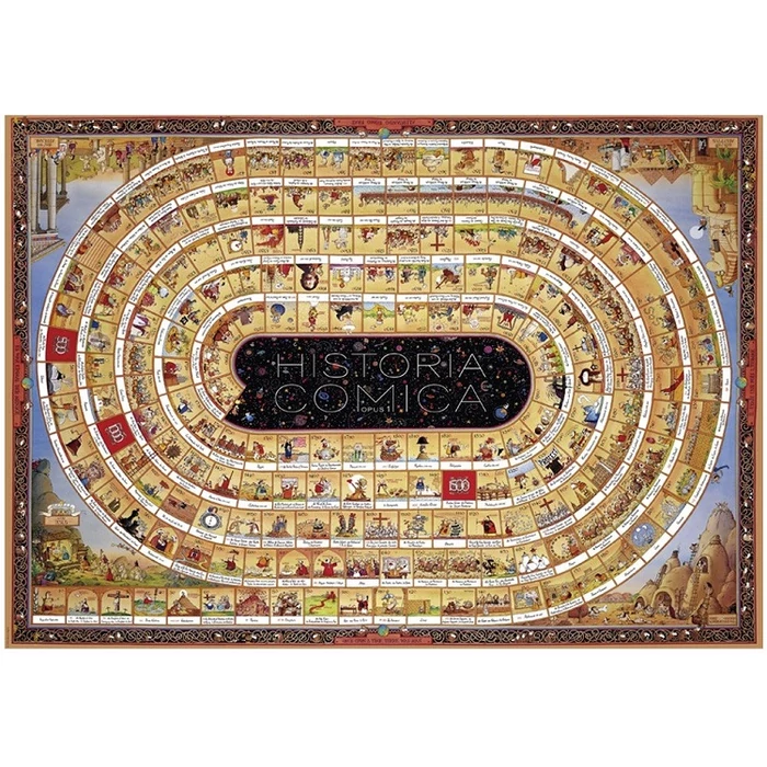Heye 29341 - Triangular puzzle - Historia Comica, Marino Degano - 4000 db-os puzzle