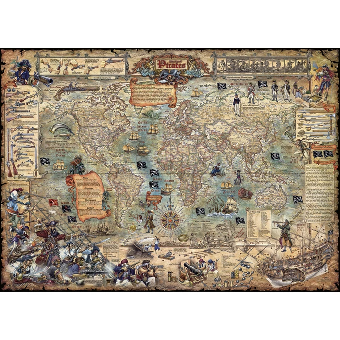 Heye 29526 - Pirate World - 3000 db-os puzzle