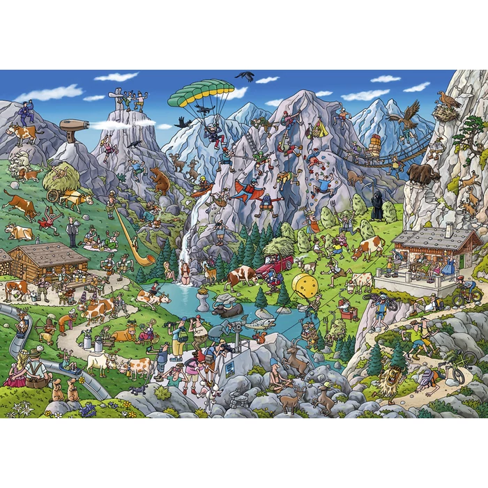 Heye 29680 - Alpesi móka, Tanck -  1000 db-os puzzle