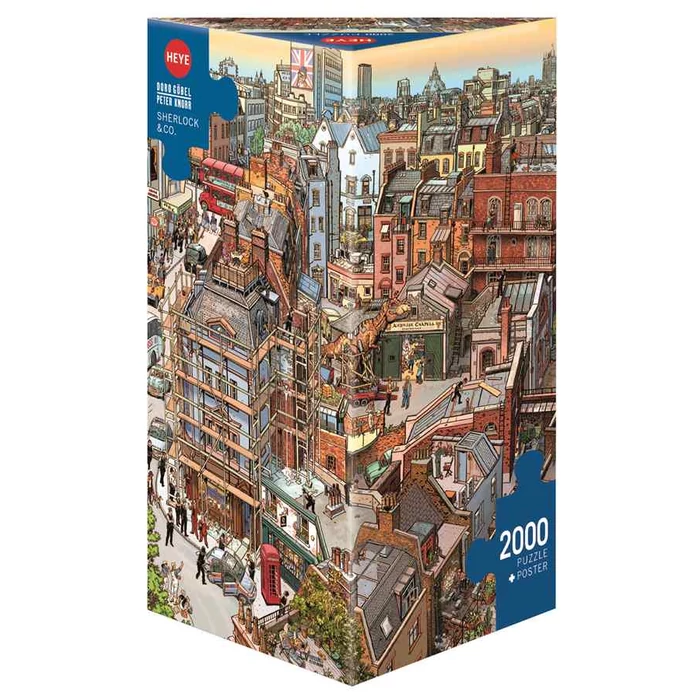 Heye 29753 - Triangular puzzle - Sherlock és társa - 2000 db-os puzzle