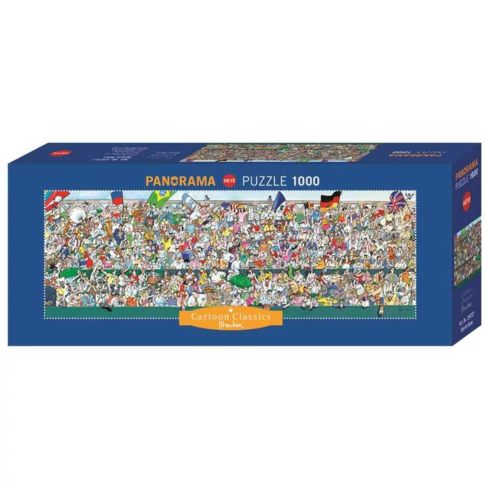Heye 29757 - Panoráma puzzle - Sportrajongók, Blachon - 1000 db-os puzzle