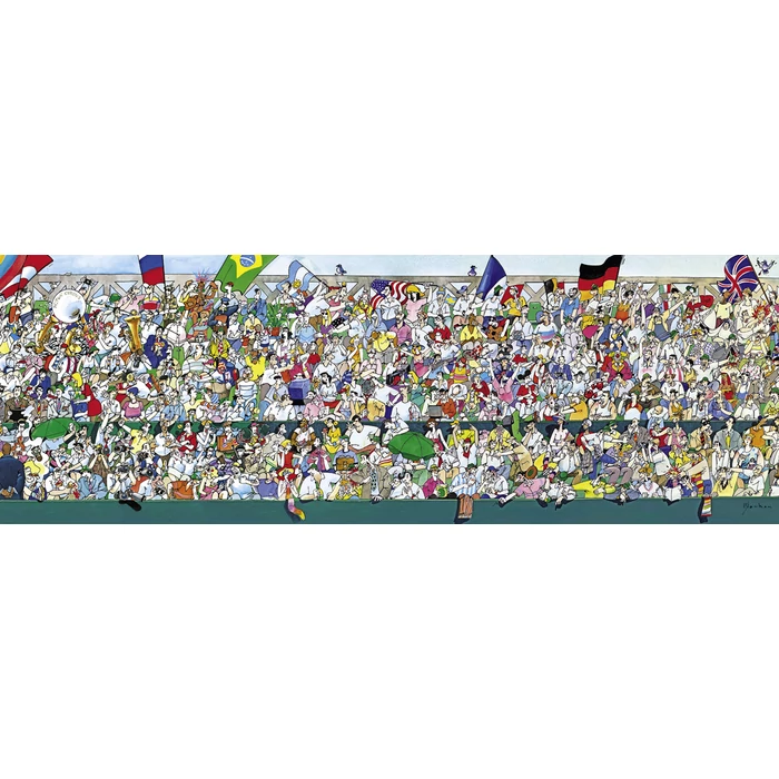 Heye 29757 - Panoráma puzzle - Sportrajongók, Blachon - 1000 db-os puzzle