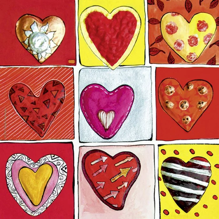 Heye 29765 - Quadrat puzzle - Hearts of Gold - All the 9 - 100 db-os puzzle