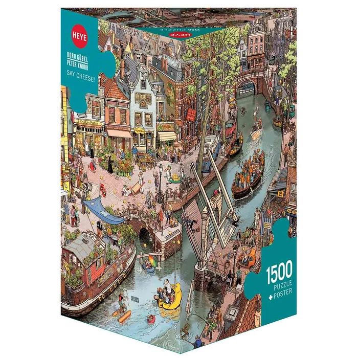 Heye 29793 - Triangular puzzle - Say Cheese!, Göber and Knorr - 1500 db-os puzzle