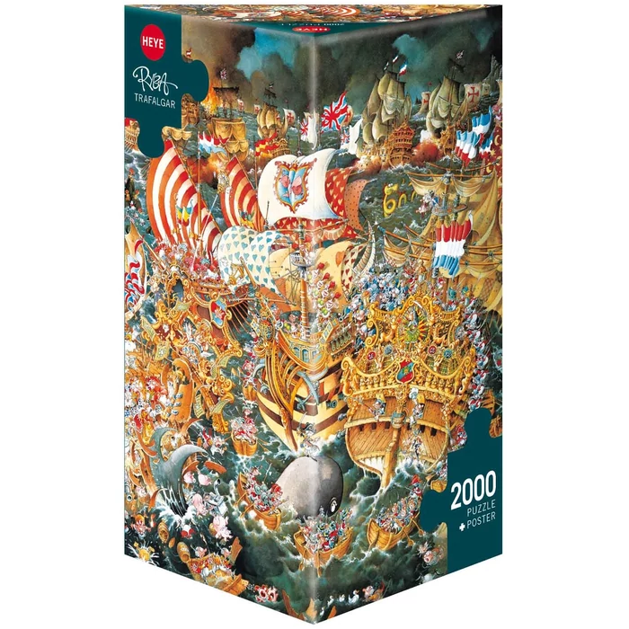 Heye 29795 - Triangular puzzle - Trafalgar, Ryba - 2000 db-os puzzle