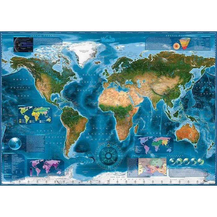 Heye 29797 - Satellite Map, Zigic - 2000 db-os puzzle 