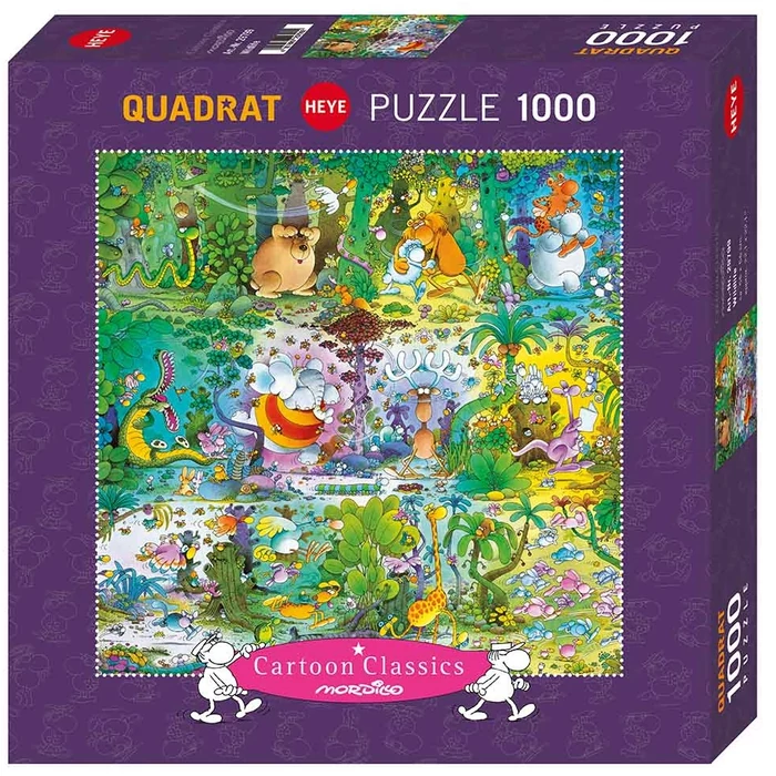 Heye 29799 - Quadrat puzzle - Cartoon Classics -  Wildlife, Mordillo  - 1000 db-os puzzle