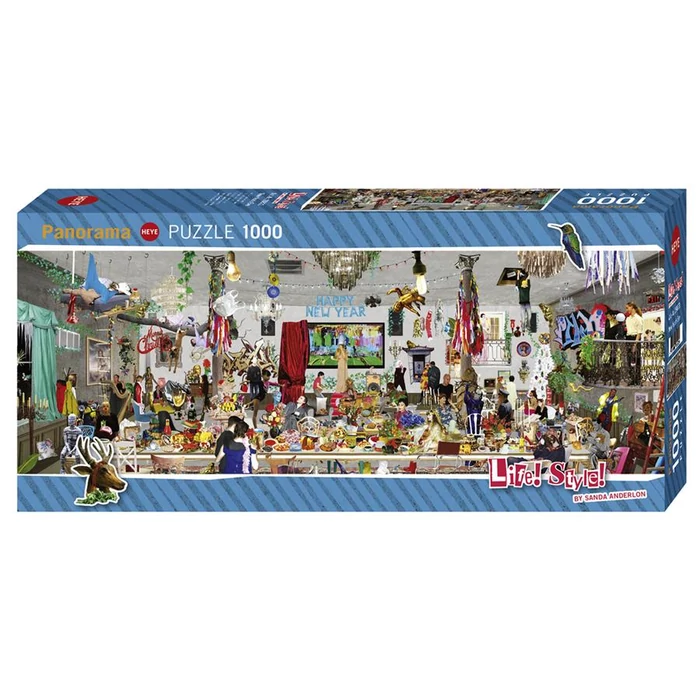 Heye 29823 - Panoráma puzzle - New Year's Eve, Sanda Anderlon - 1000 db-os puzzle
