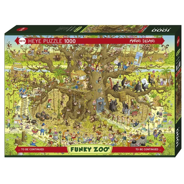 Heye 29833 - Funky Zoo - Monkey Habitat, Degano - 1000 db-os puzzle