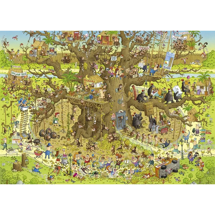 Heye 29833 - Funky Zoo - Monkey Habitat, Degano - 1000 db-os puzzle