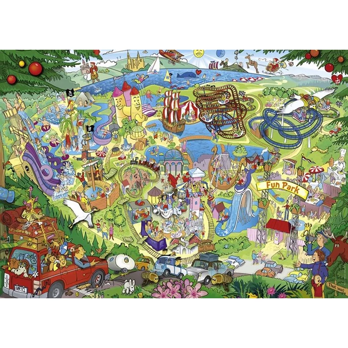 Heye 29837- Triangular puzzle - Fun Park Trip, Lyon - 1000 db-os puzzle