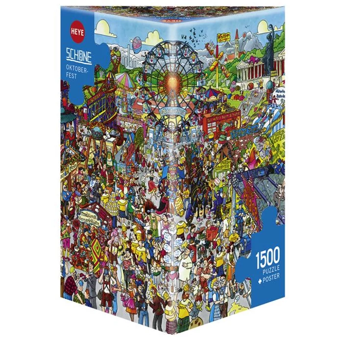 Heye 29842 - Triangular puzzle - Oktoberfest, Schöne - 1500 db-os puzzle