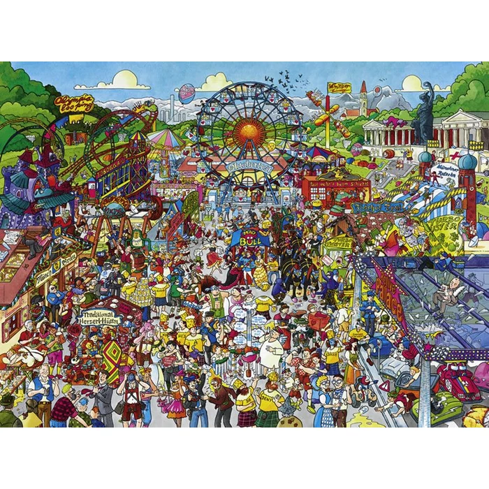 Heye 29842 - Triangular puzzle - Oktoberfest, Schöne - 1500 db-os puzzle