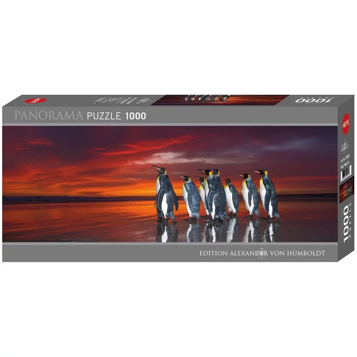 Heye 29858 - Panoráma puzzle - Király pingvinek, Edition Humboldt - 1000 db-os puzzle