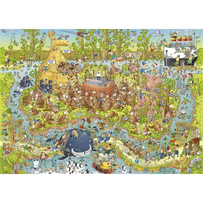 Heye 29870 - Funky Zoo - Australian Habitat, Degano - 1000 db-os puzzle