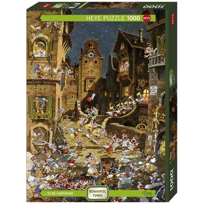 Heye 29875 - Romantic Town - By Night, Ryba - 1000 db-os puzzle