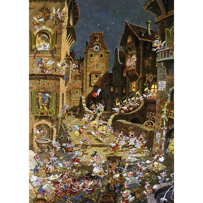 Heye 29875 - Romantic Town - By Night, Ryba - 1000 db-os puzzle