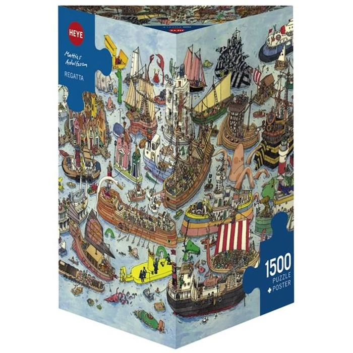 Heye 29891 - Triangular puzzle - Regatta, Adolfsson - 1500 db-os puzzle