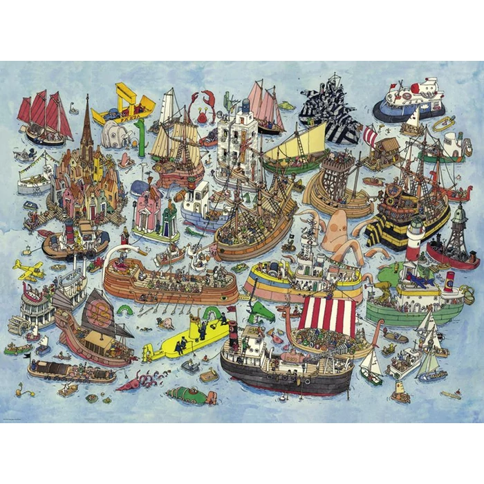 Heye 29891 - Triangular puzzle - Regatta, Adolfsson - 1500 db-os puzzle