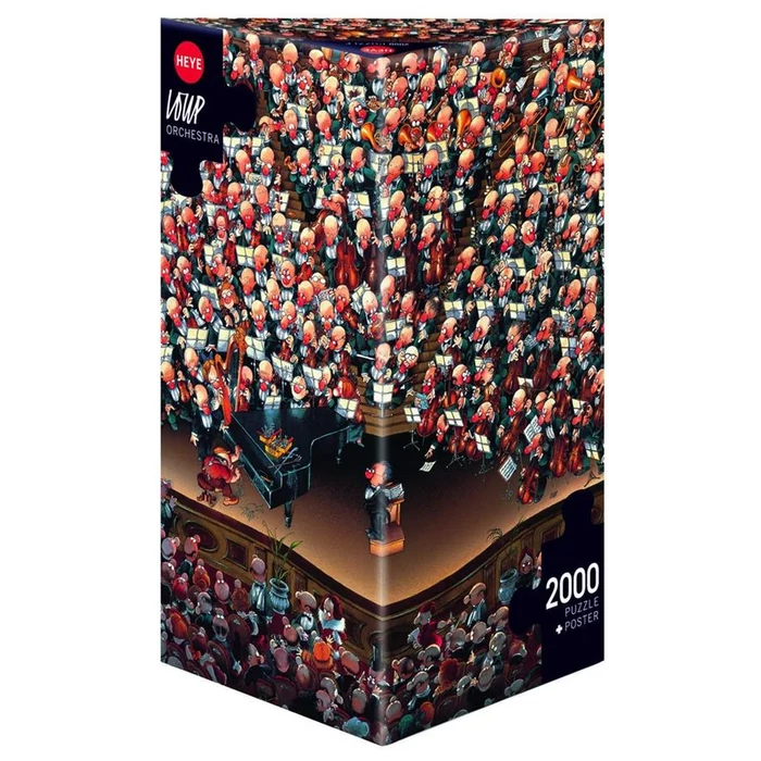 Heye 08660 - Triangular puzzle - Orchestra, Loup - 2000 db-os puzzle