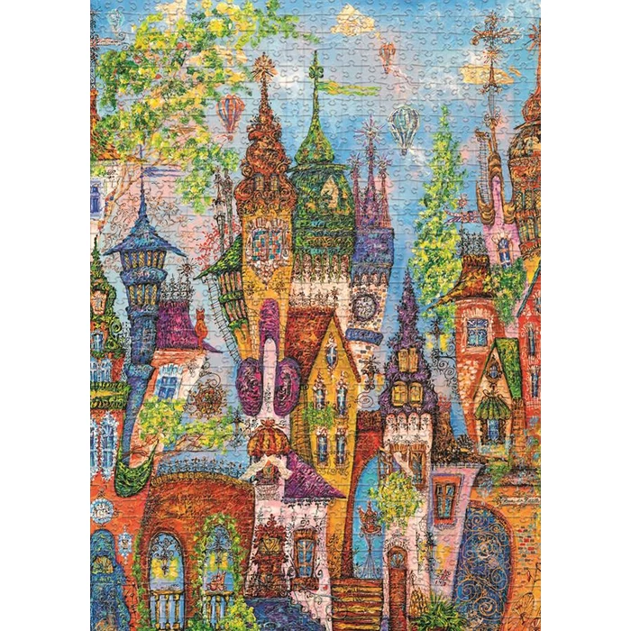 Heye 30011 - Charming Village - Red Arches, Tatyana Murovas - 1000 db-os puzzle