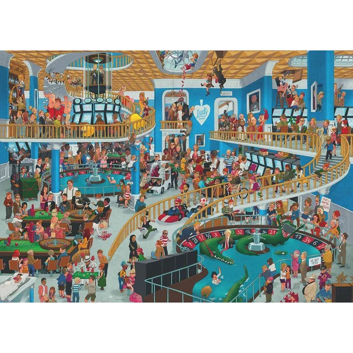 Heye 29934 - Chaotic Casino - 1000 db-os Triangular puzzle
