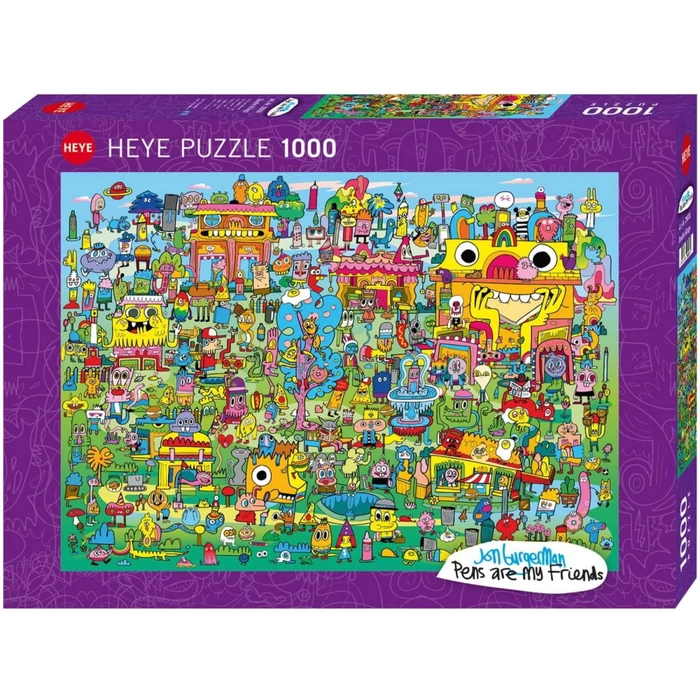 Heye 29936 - Doodle Village - 1000 db-os puzzle
