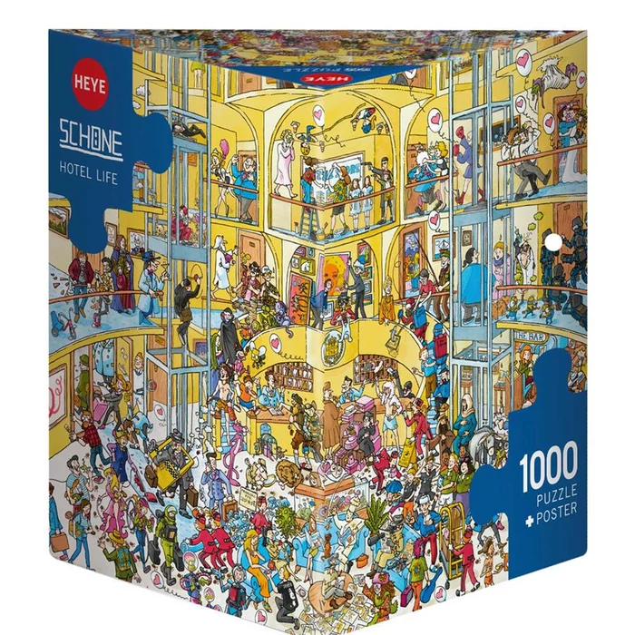 Heye 29927 - Hotel Life - 1000 db-os Triangular puzzle